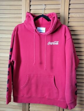 Disney Parks Coca-Cola Mickey Mouse Hoodie Red Walt Disney World Resort Adult M
